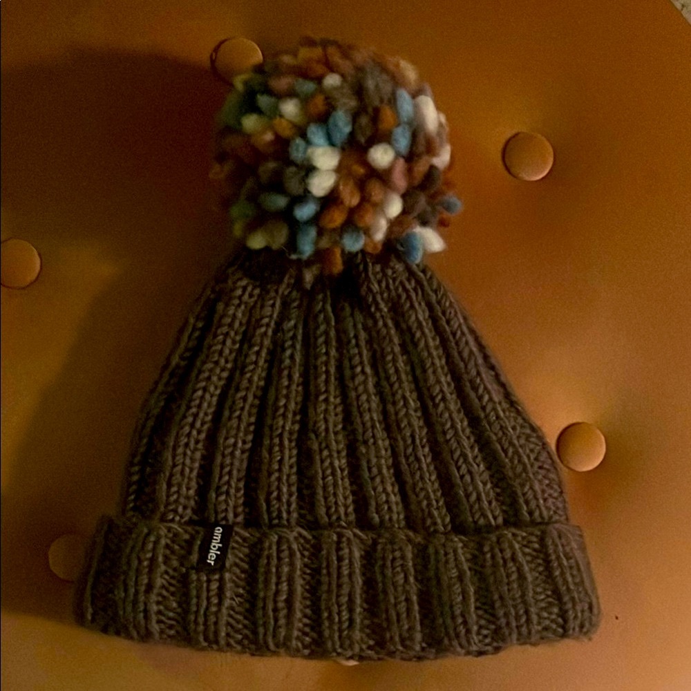 Multicolor Pom Beanie